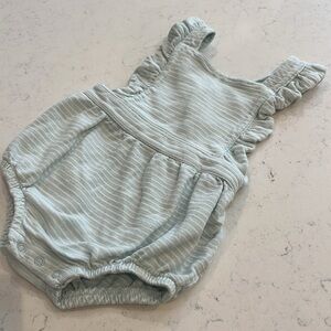 Cat & Jack light blue and white stripe bubble. Size 6-9M.